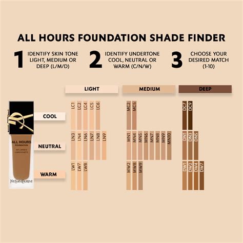 yves saint laurent specifc foundation matching skin tone|ysl foundation shade finder.